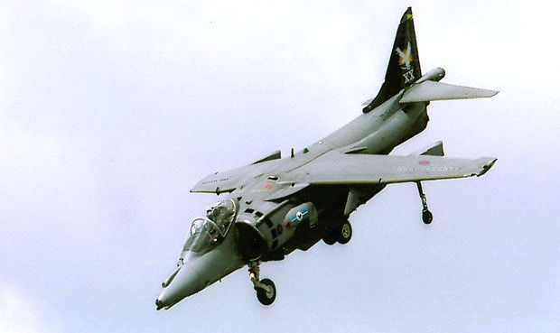 British Aerospace Harrier Flugansicht