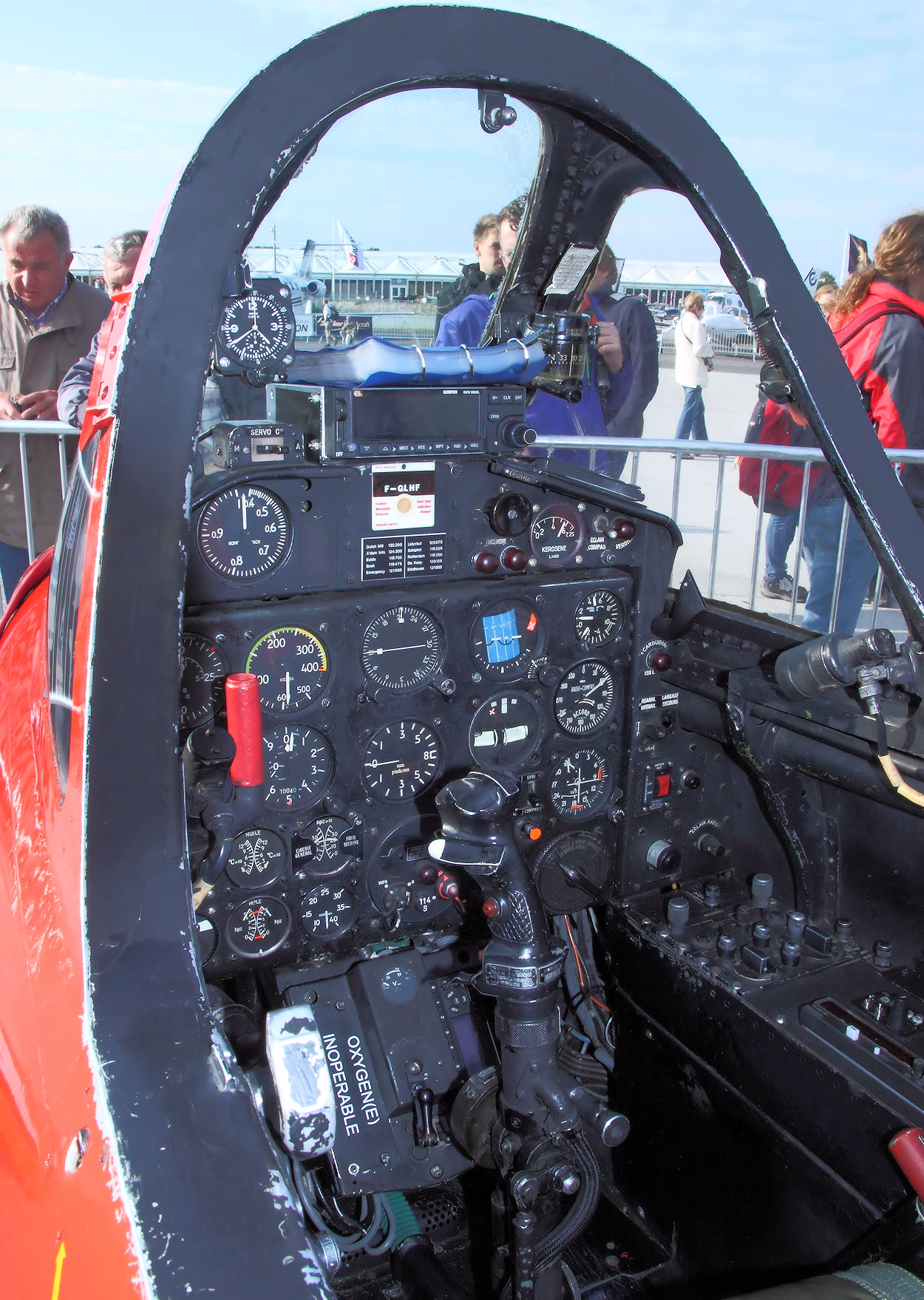 Fouga Magister C.M 170 - Cockpit vorne