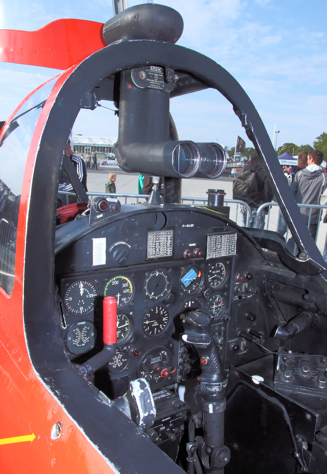 Fouga Magister C.M 170 Cockpit hinten