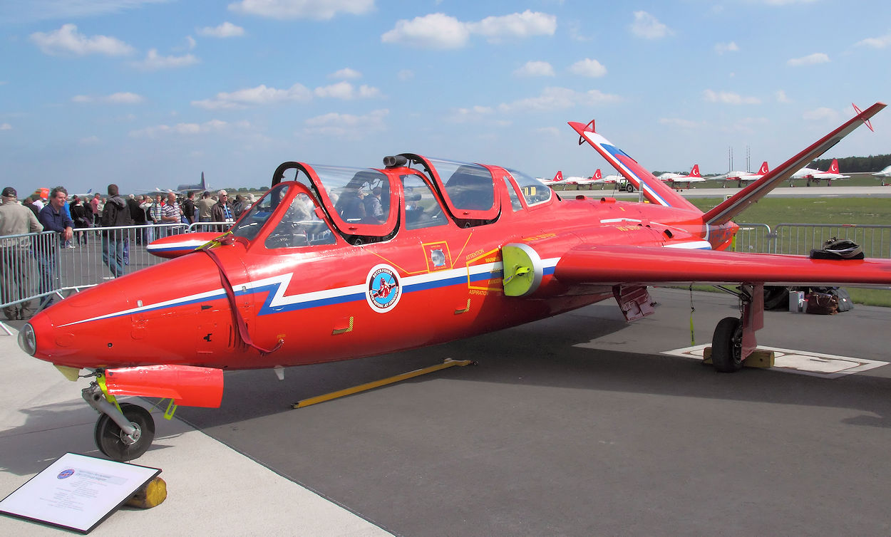 Fouga Magister CM 170 Militäflugzeug mit V-Leitwerk