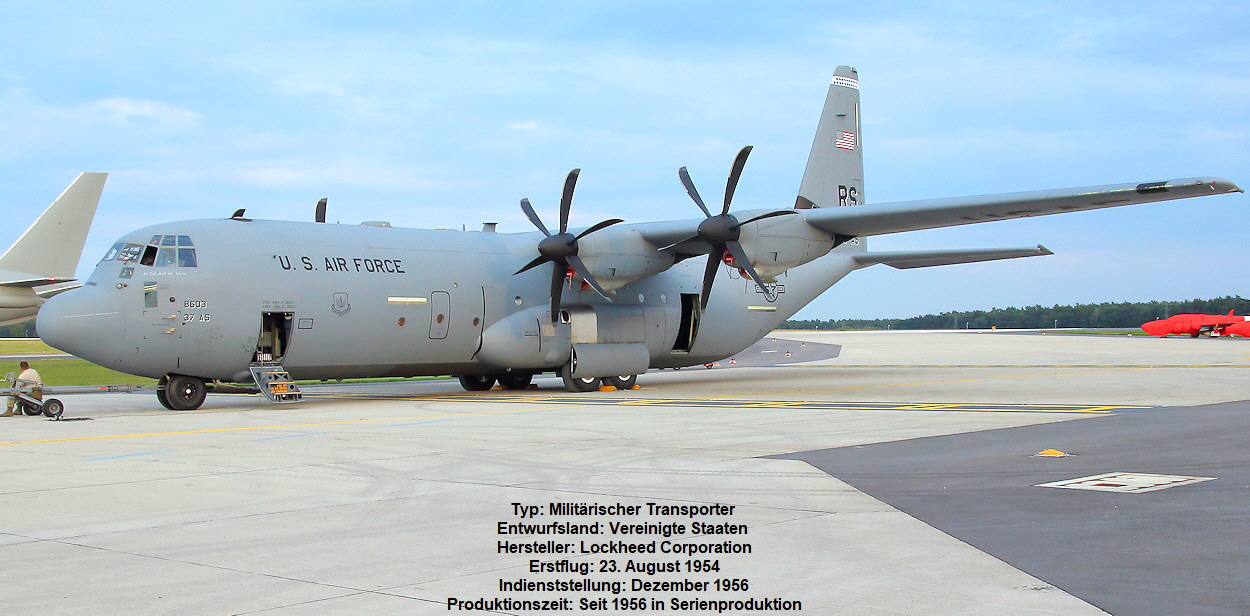 Lockheed C-130 Hercules - weit verbreitetes Transportflugzeug der USA