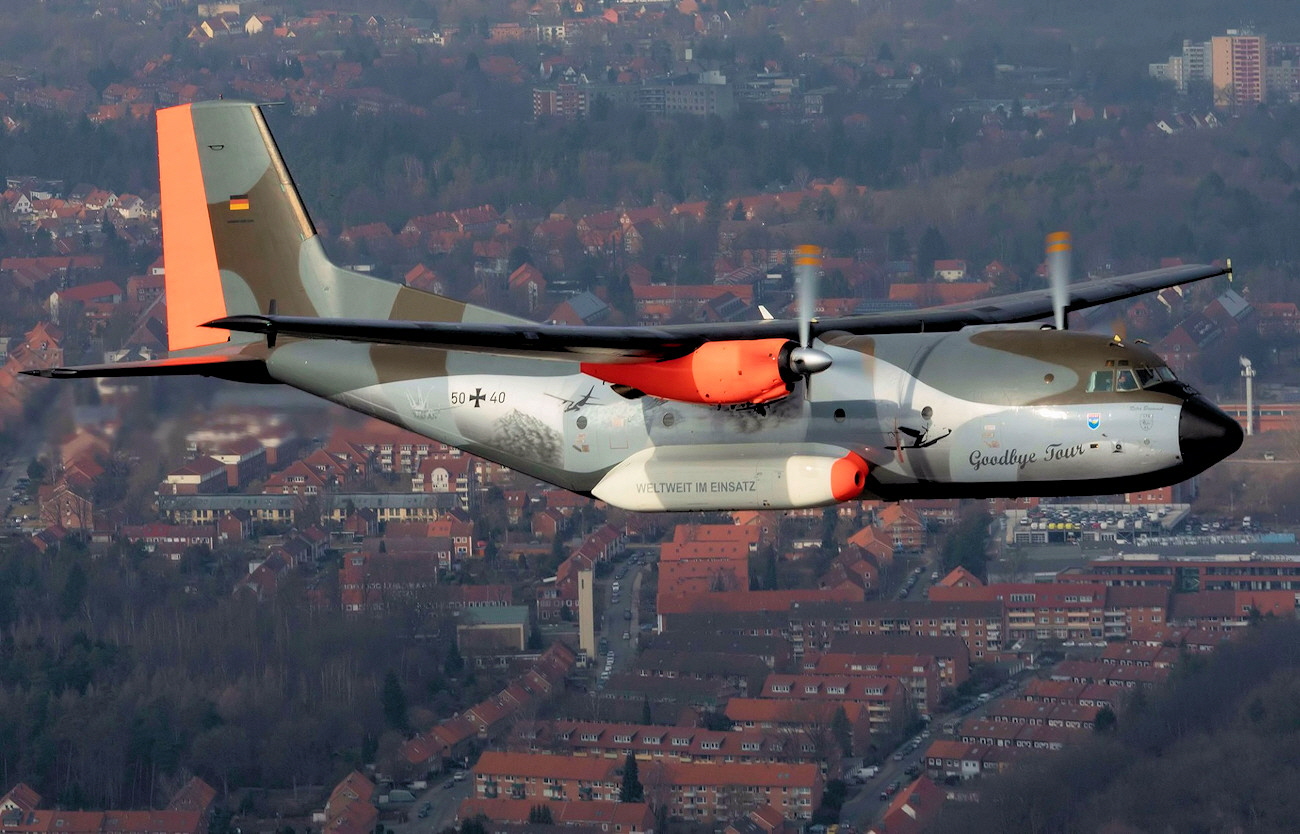Goodbye Tour der Transall C-160 der Luftfwaffe im März 2021 - "Auf Wiedersehen Transall"