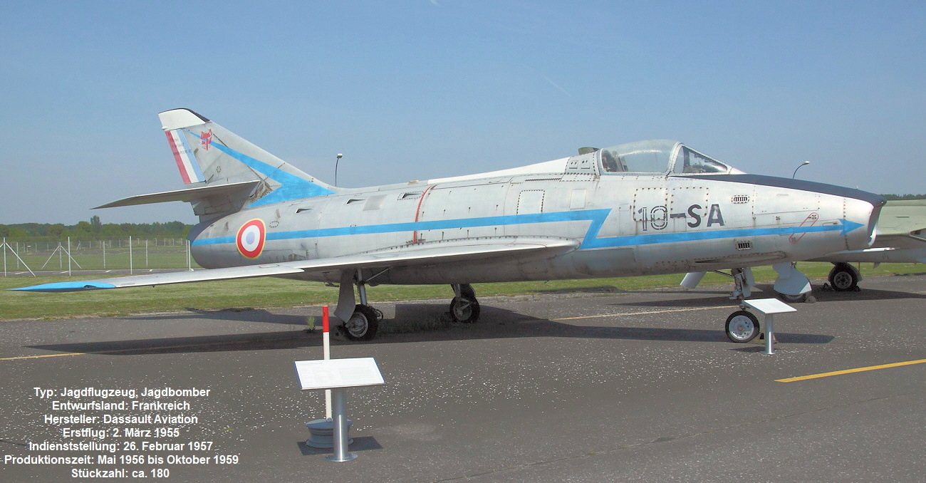 Dassault Super Mystere Kampfflugzeug
