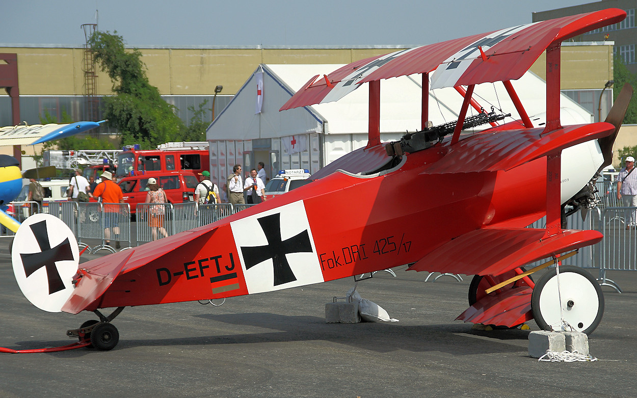 Fokker DR.I - Dreidecker von 1917 des "Roten Baron"