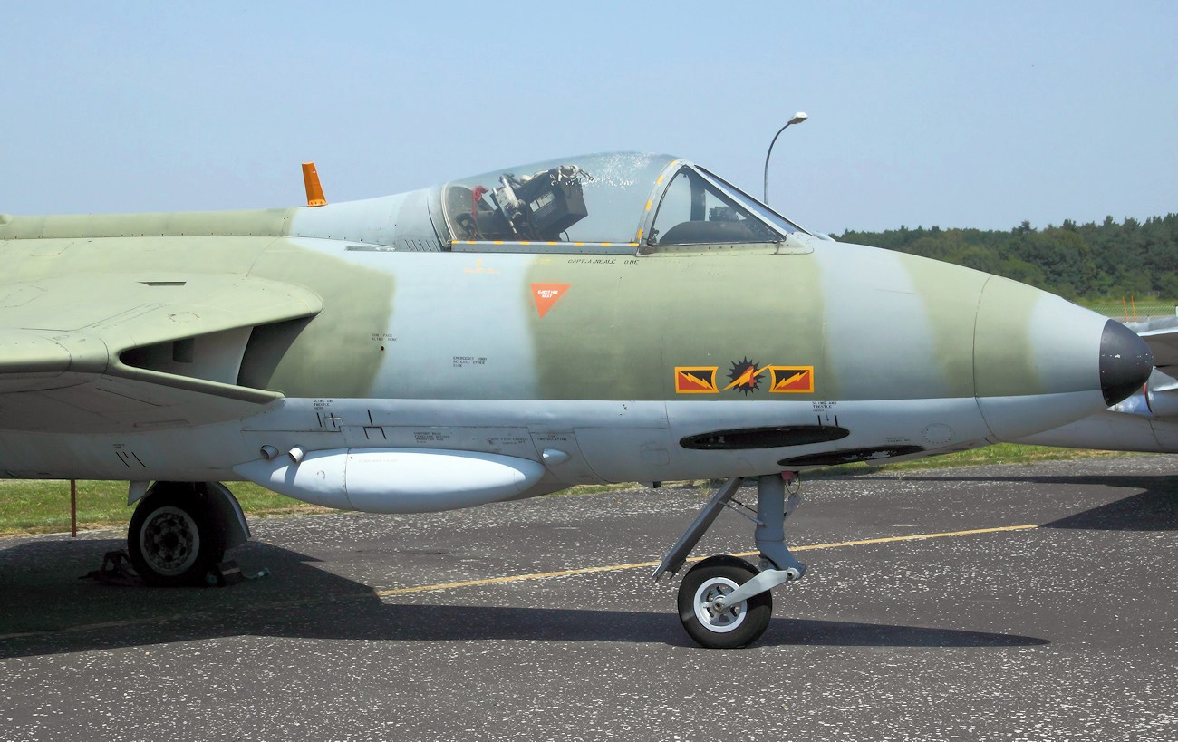 Hawker Hunter - Bugansicht