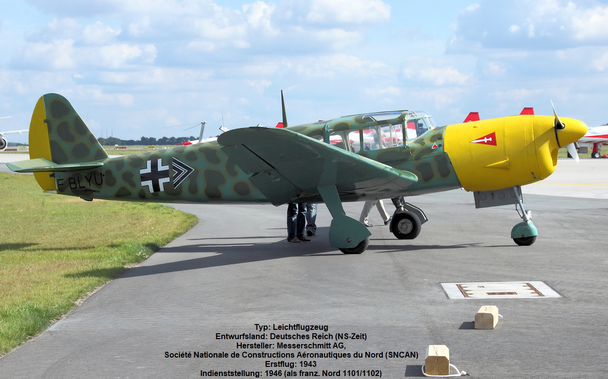 Messerschmitt Me 208 - Nord 1101 Noralpha - in Frankreich gebaute Nachkriegsversion