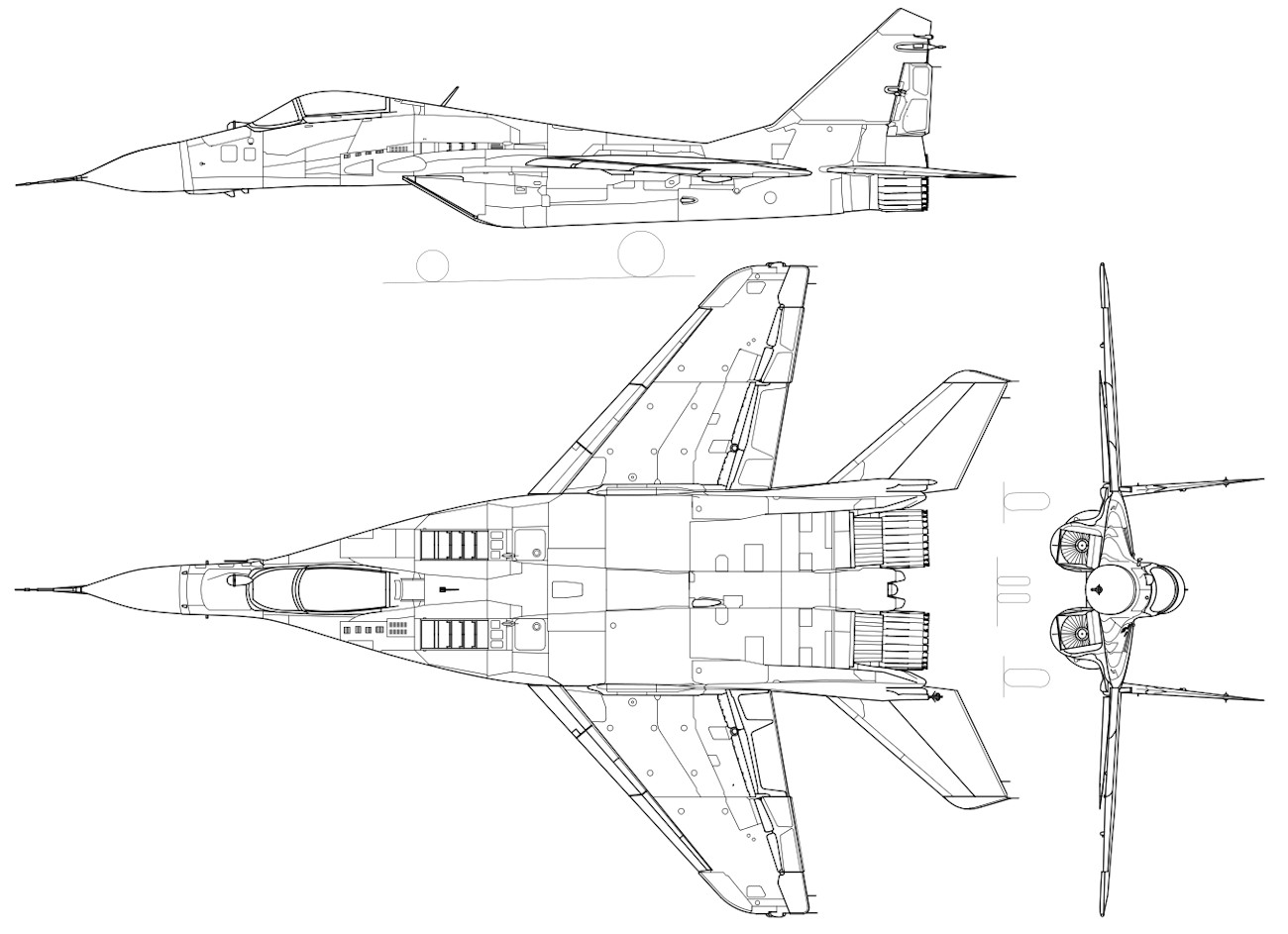 MiG-29 - Skizze