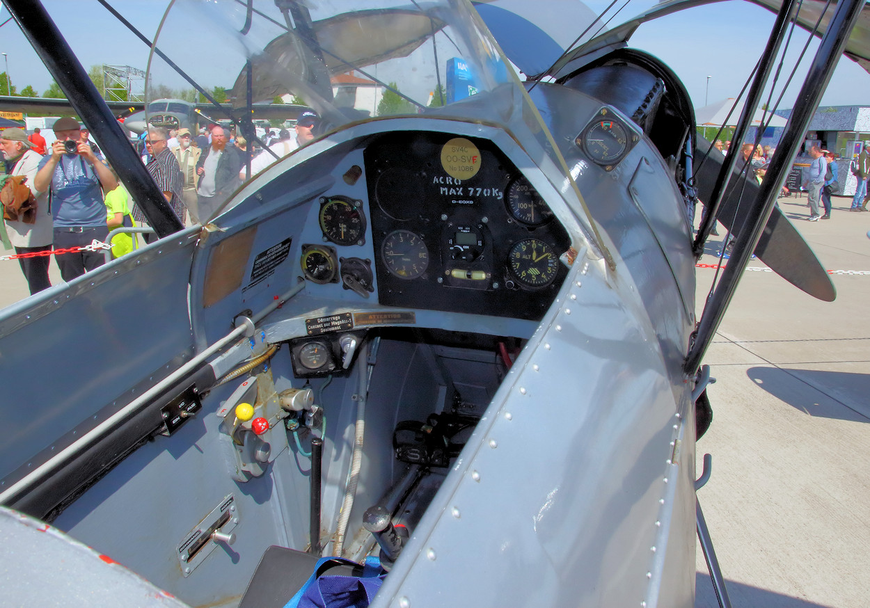 Stampe SV 4C - Cockpit vorne