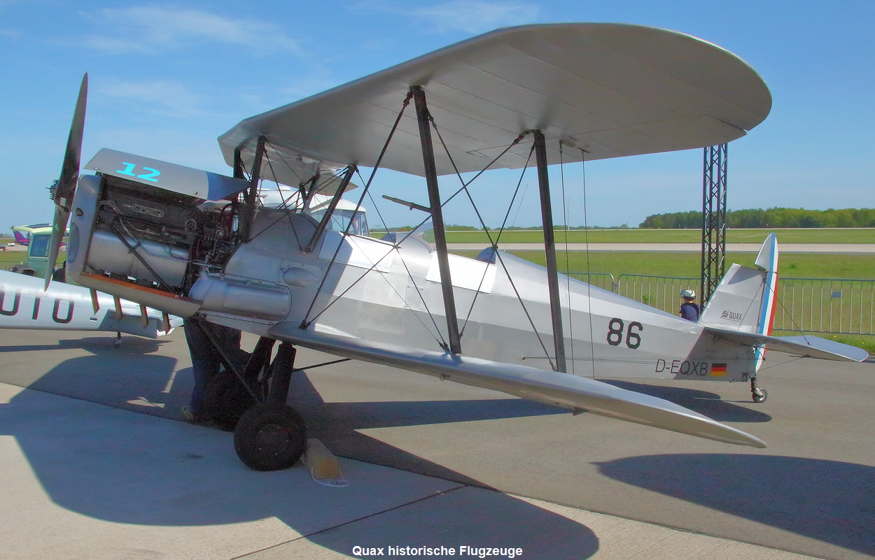 Stampe SV 4C - D-EQXB - Quax historische Flugzeuge