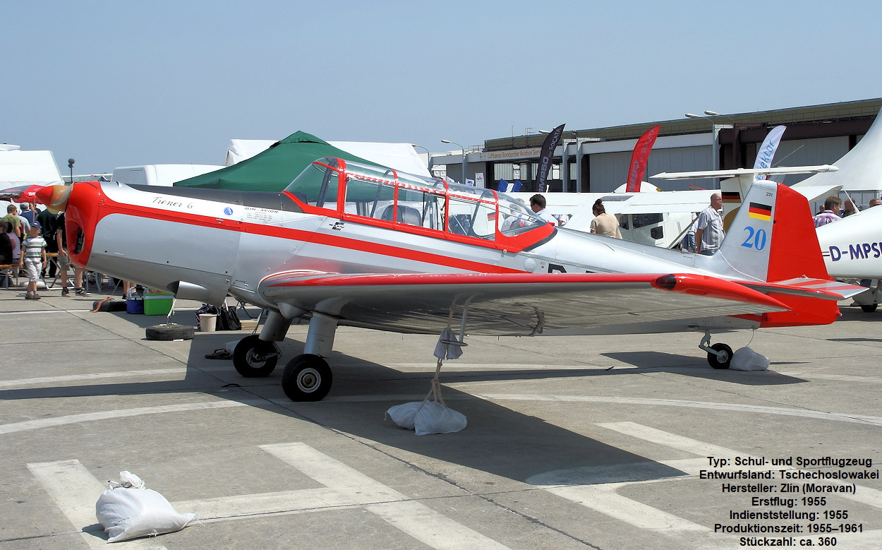 Zlin Z-226T Trener 6 - Schulflugzeug