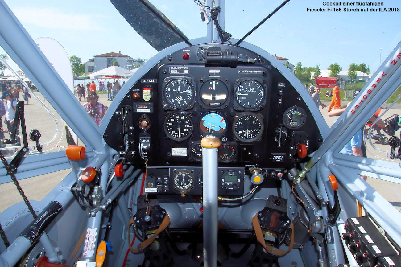 Fieseler Fi-156 Storch - Cockpit