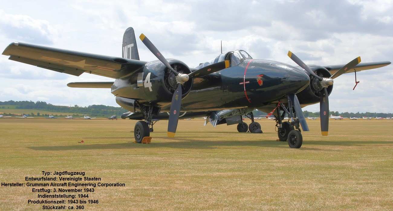 Grumman F7F Tigercat - schweres Jagdflugzeug