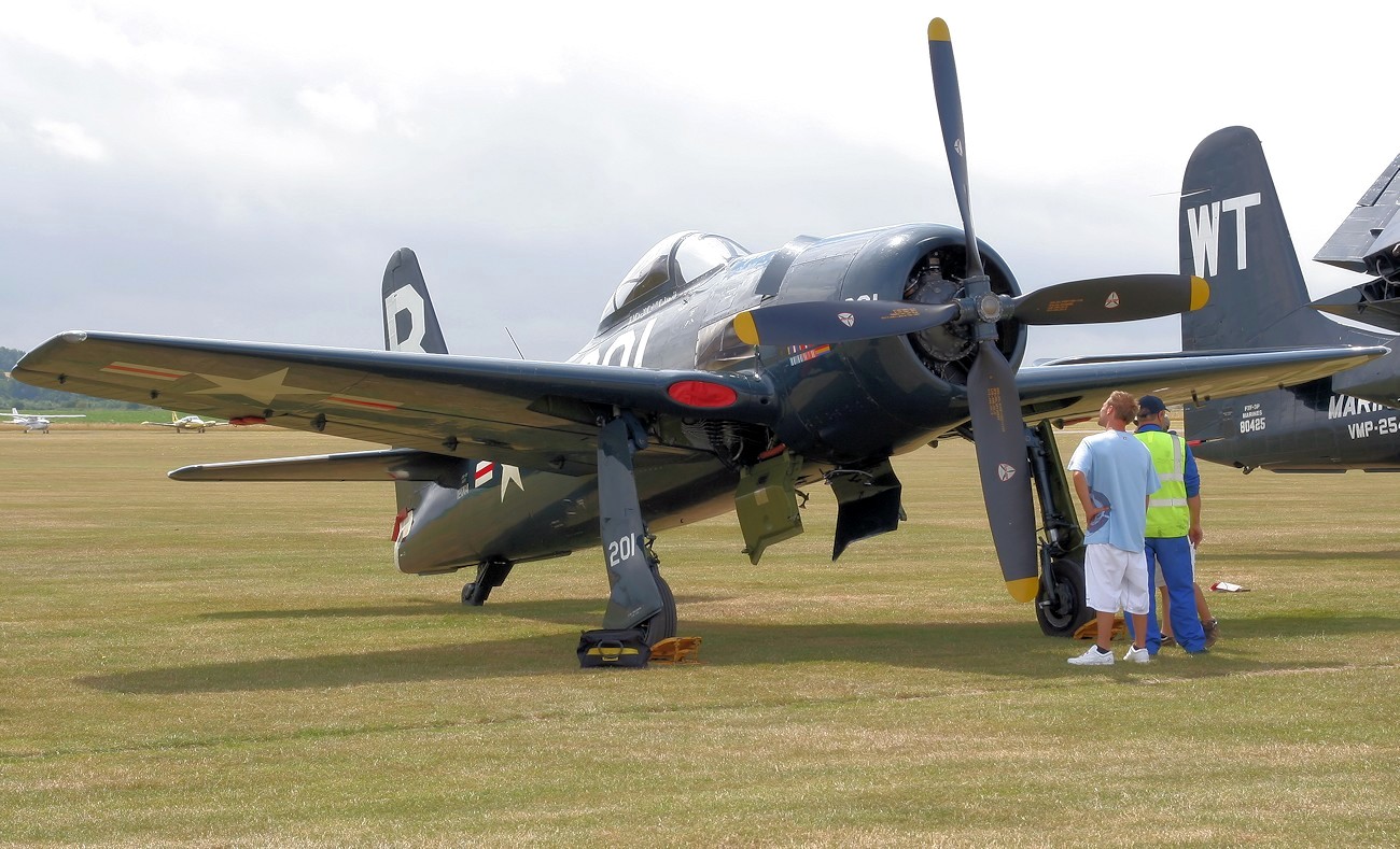 Grumman F8F Bearcat - trägergestütztes Jagdflugzeug in Ganzmetallbauweise