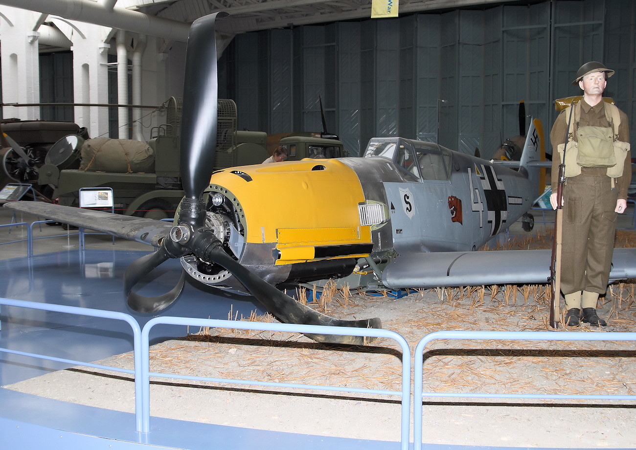 Messerschmitt Bf 109 E-3 - In England abgeschossenes deutsches Kampfflugzeug