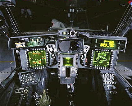Boeing AH-64 Apache Longbow - Cockpitansicht