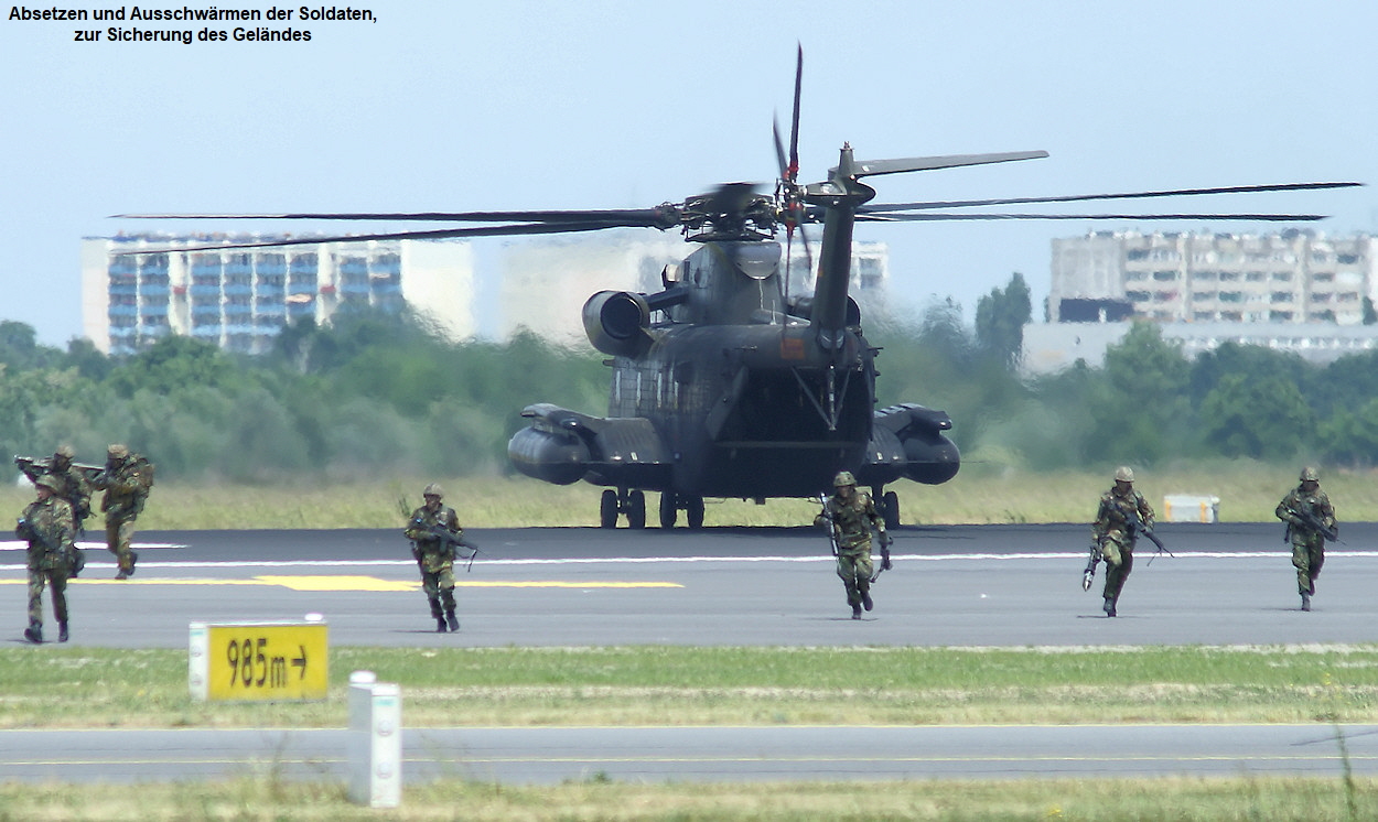 Sikorsky CH-53 Heer - Sicherung des Geländes
