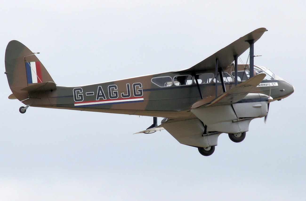 De Havilland DH.89 Dragon Rapide - Flugansicht