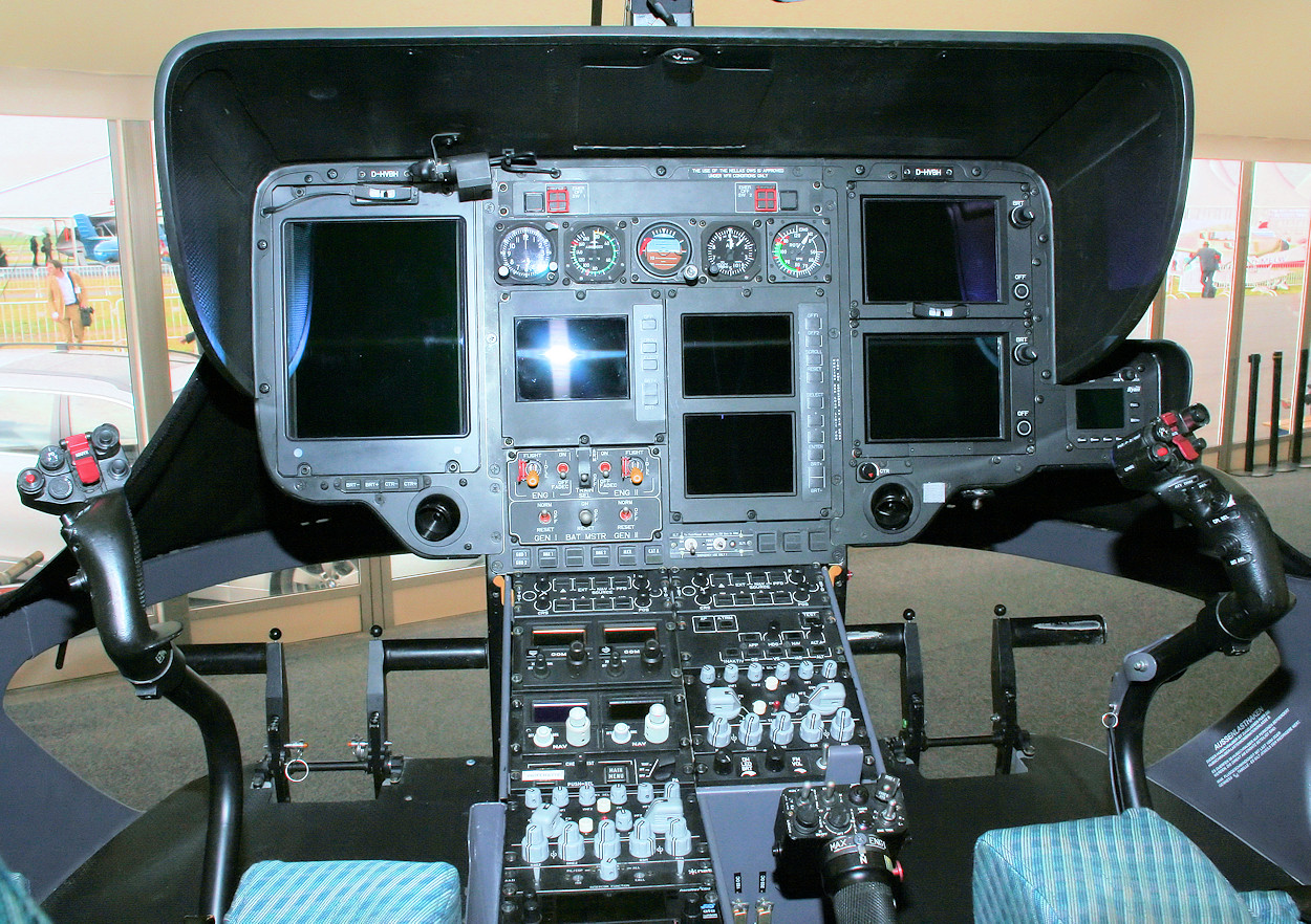 Eurocopter EC-135 - Cockpit der Bundespolizei