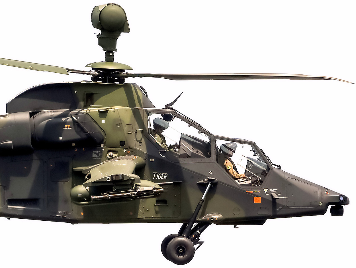 Eurocopter Tiger - Flug - Seitenansicht