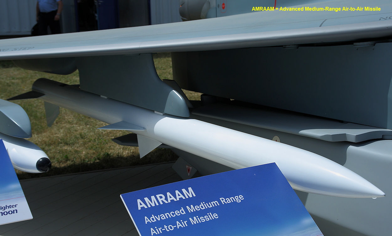 Eurofighter - AIM-120 AMRAAM: radargelenkte Luft-Luft-Lenkwaffe