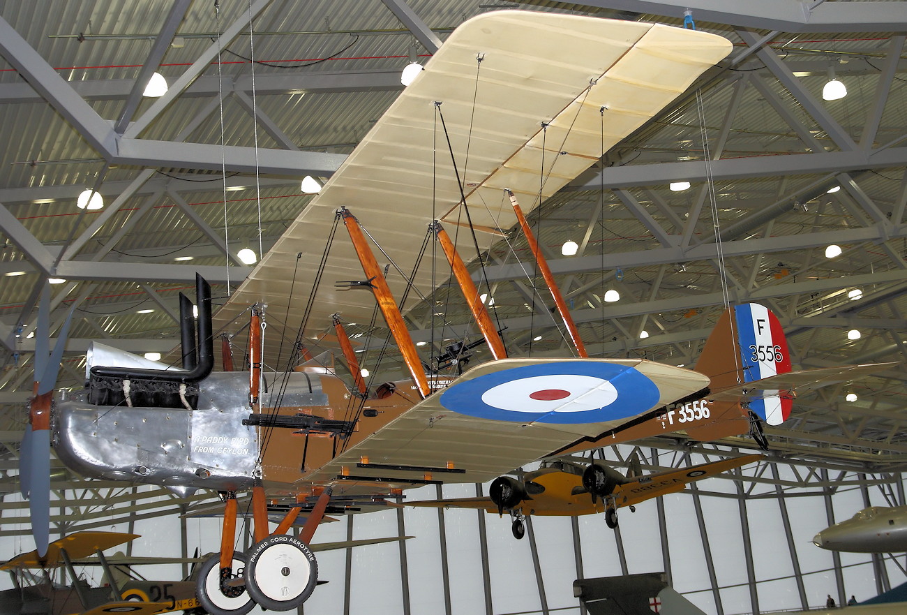 Royal Aircraft Factory RE.8 - zweisitziger britischer Doppeldecker-Bomber im Ersten Weltkrieg