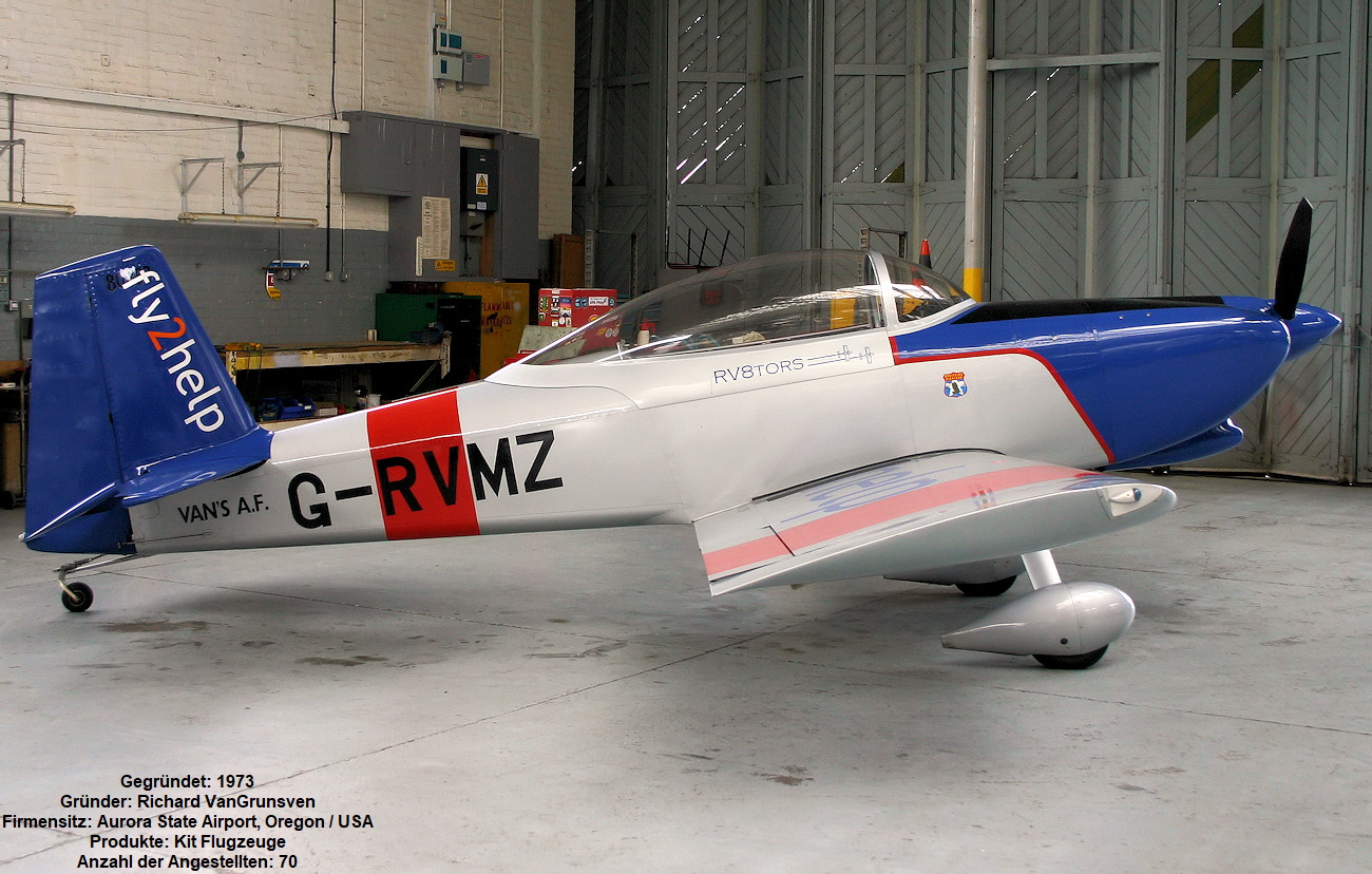 Van Aircraft RV-8 TORS - kunstflugtaugliches Bausatzflugzeug der Van Aircraft Inc.