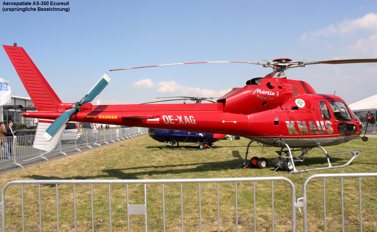 Aerospatiale AS-350 Ecureuil - Hubschrauber