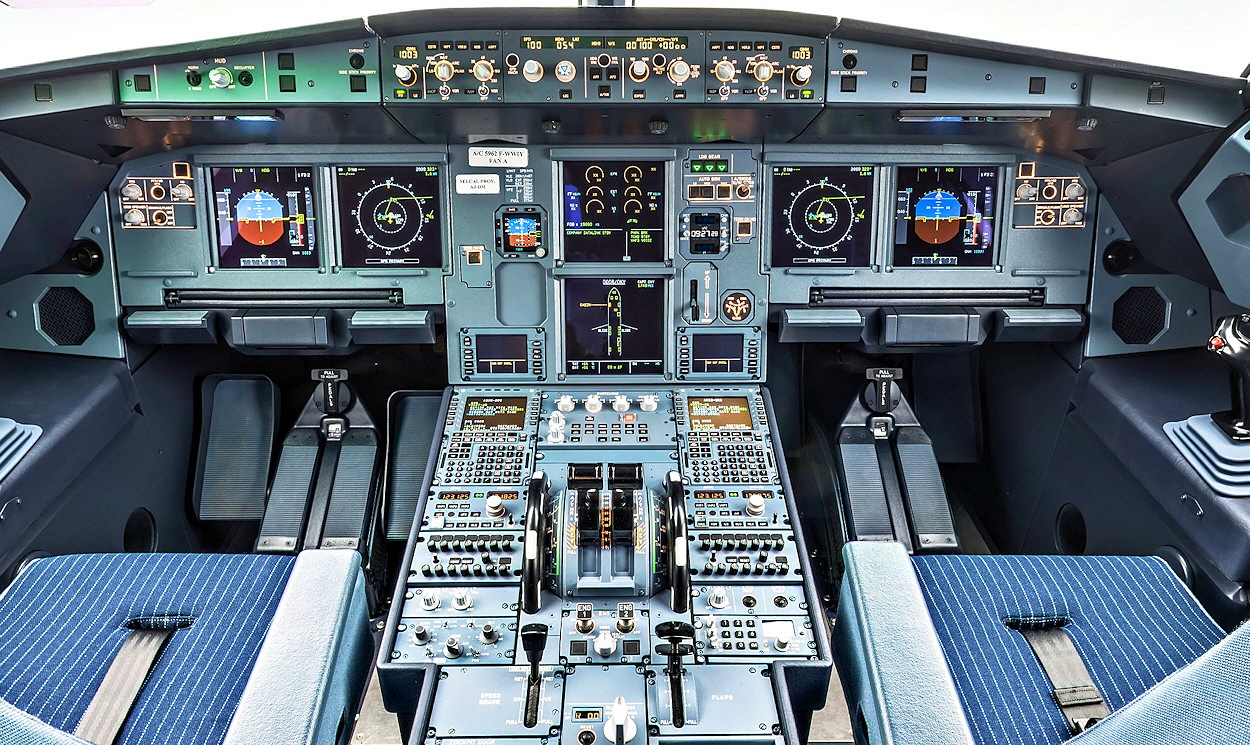Airbus A-320 neo - Cockpitansicht