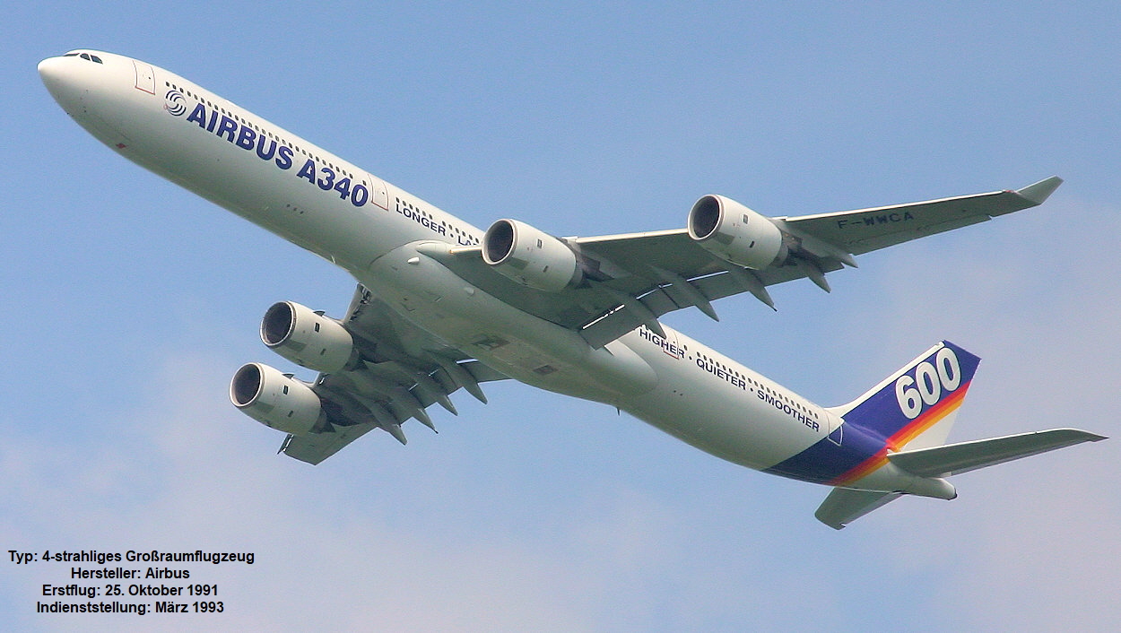 Airbus A340-600 - Überflug