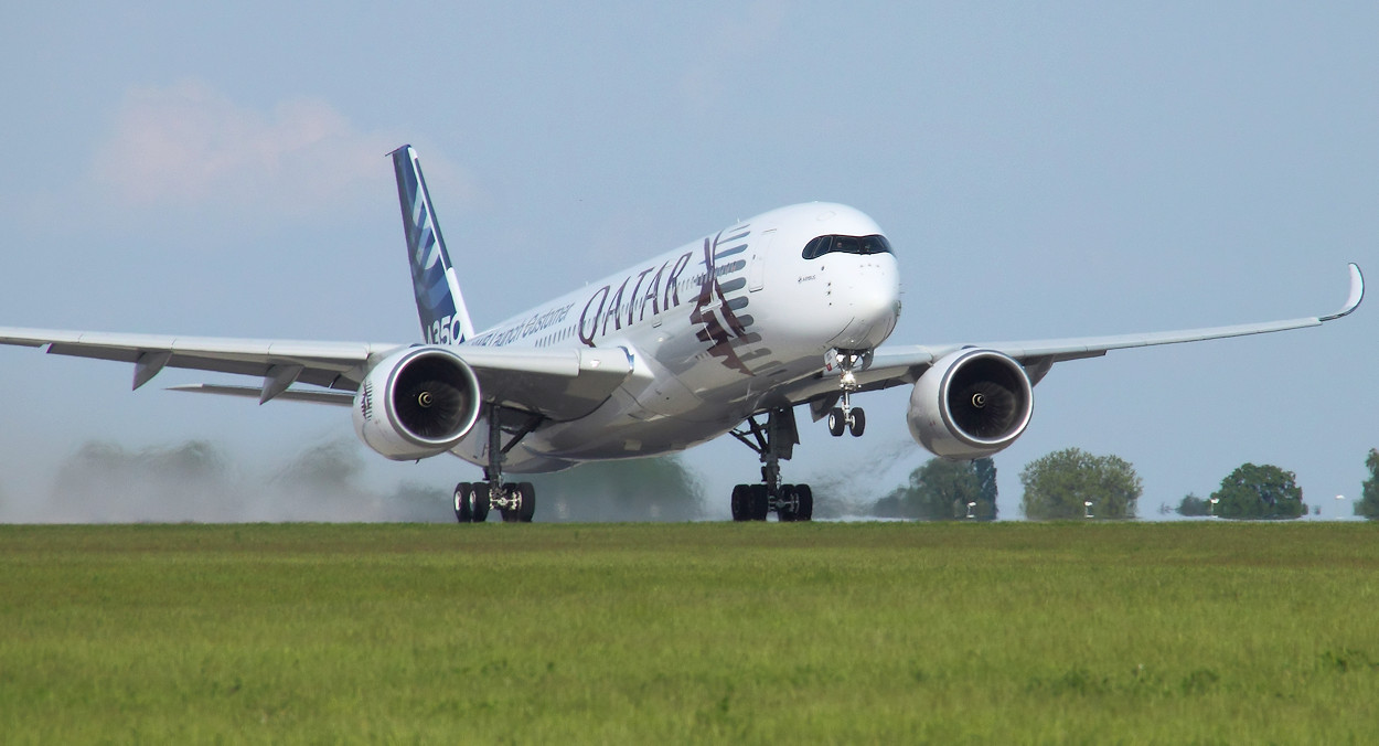 Airbus A350 - Qatar Airline - Startphase