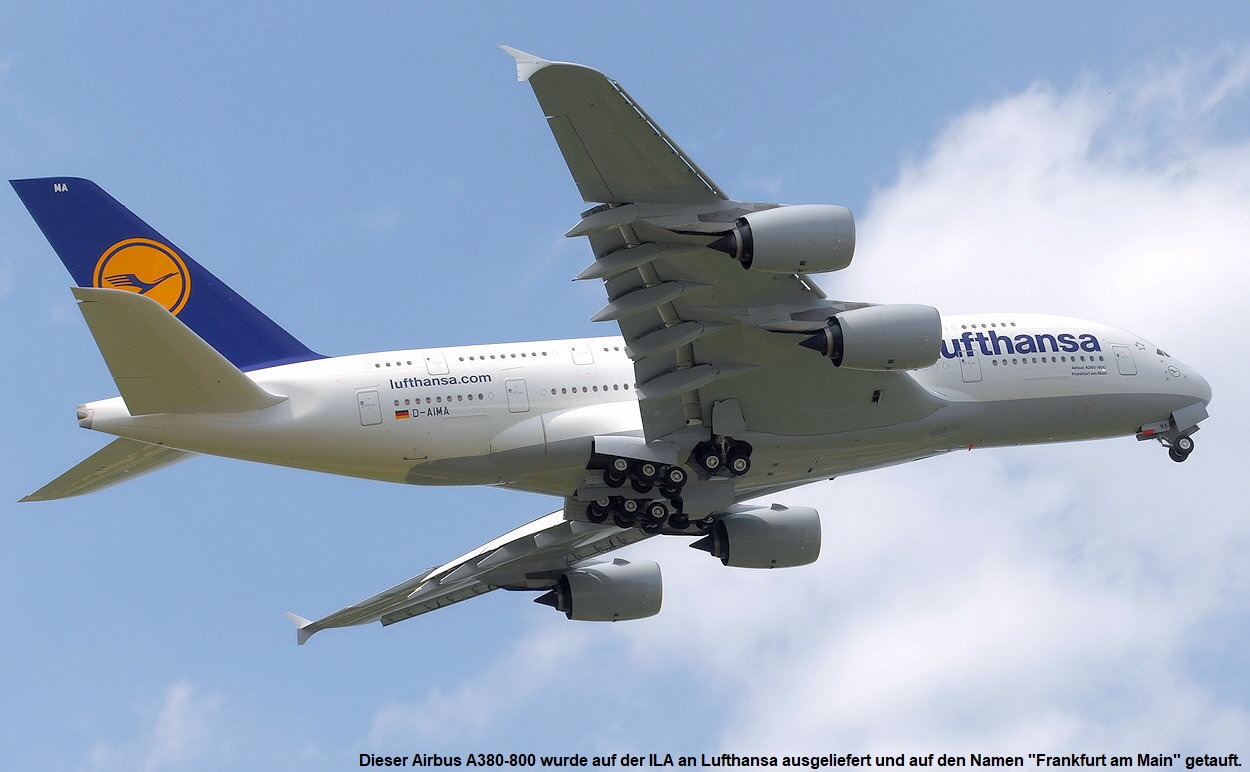 Airbus A380 - Lufthansa Überflug