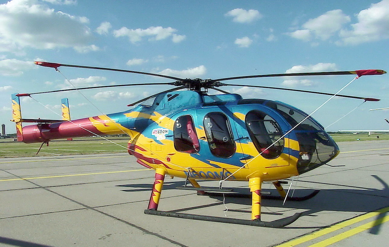 MD Helicopters MD 600N - Der Hubschrauber benötigt keinen Heckrotor, sondern nutzt das NOTAR-System