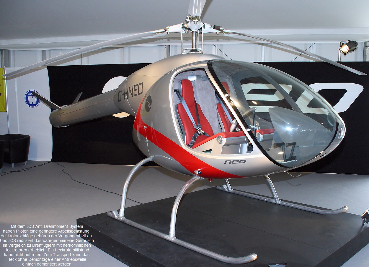 Neo - Helikopter ohne Heckrotor entsprechend dem NOTAR-Prinzip