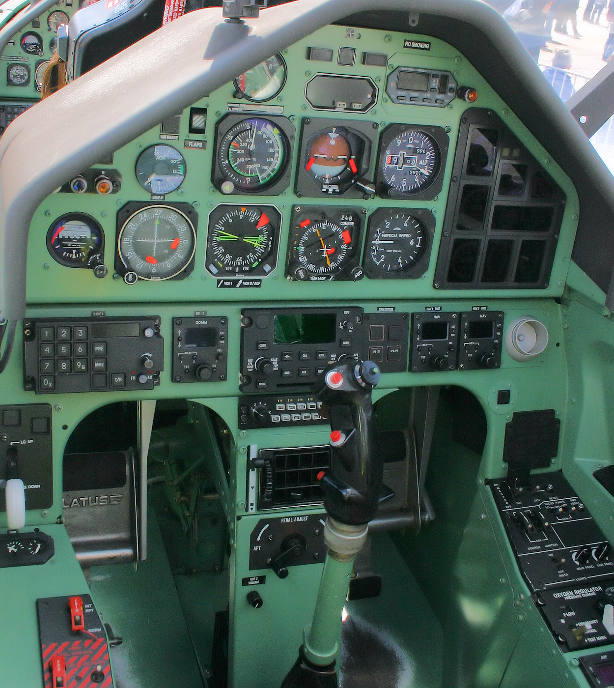 Pilatus PC-9 - Cockpit hinten