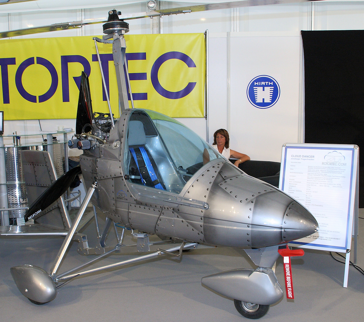 Rotortec Cloud Dancer Gyrocopter - Einsitziger Tragschrauber für wenig Geld