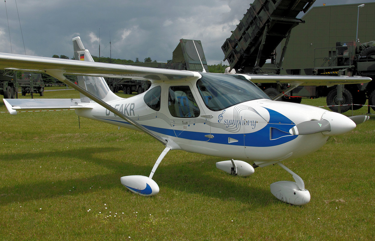 Symphony 160 OMF Aircraft - zweisitziges, einmotoriges Sportflugzeug in Hochdecker-Auslegung