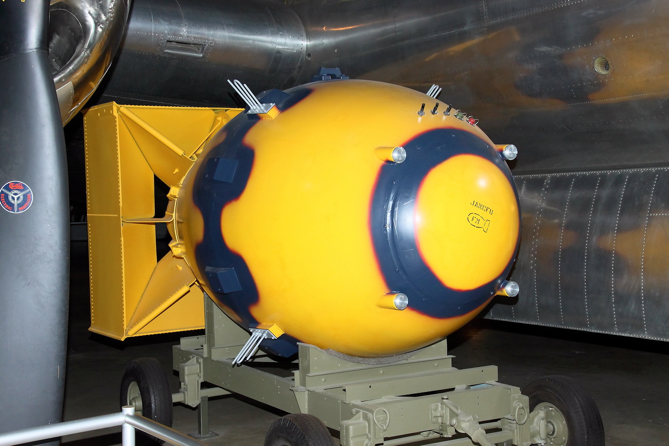 Fat-Man Atombombe mit einem Plutoniumkern