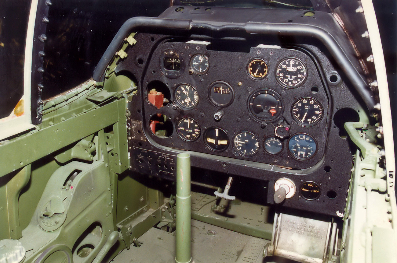 North American A-36A Apache - Cockpit