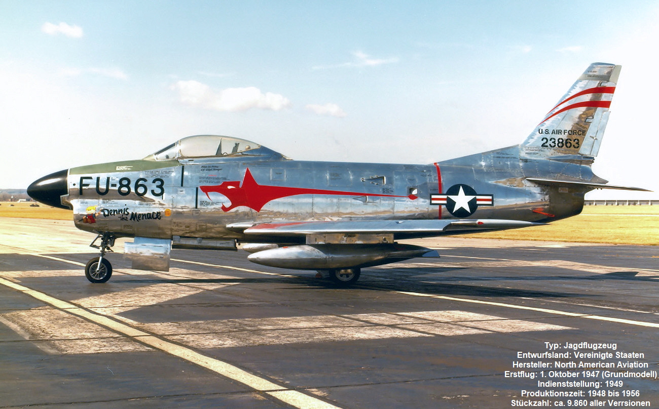 North American F-86D Sabre - Jagdflugzeug