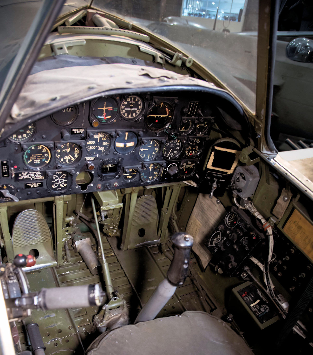 Republic P-47D Thunderbolt - Cockpitansicht