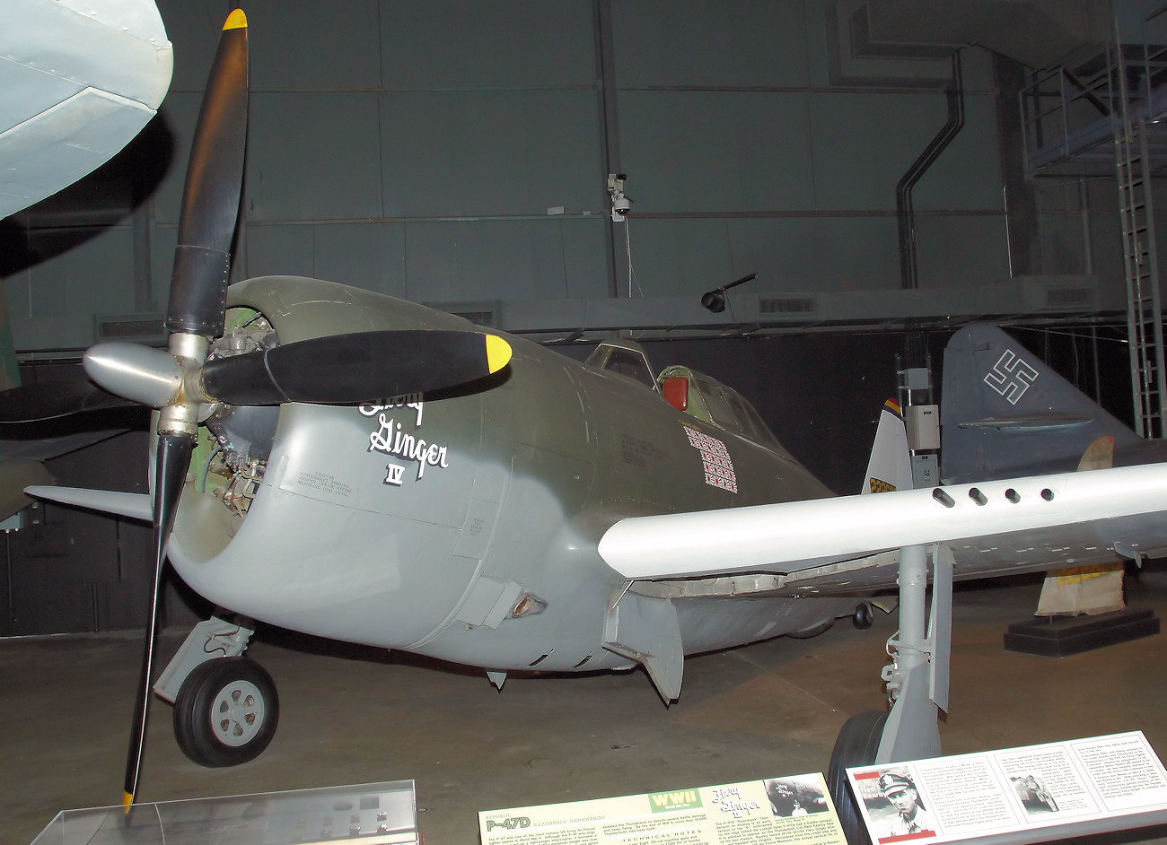 Republic P-47D Thunderbolt (Razorback Version) - Kampfflugzeug mit dem alten Cockpit, ohne Rund-um-Sicht