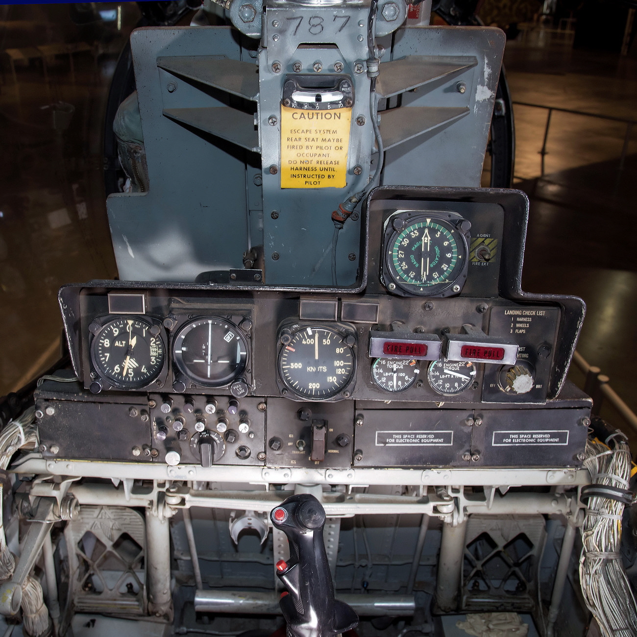 Rockwell OV-10A rear cockpit