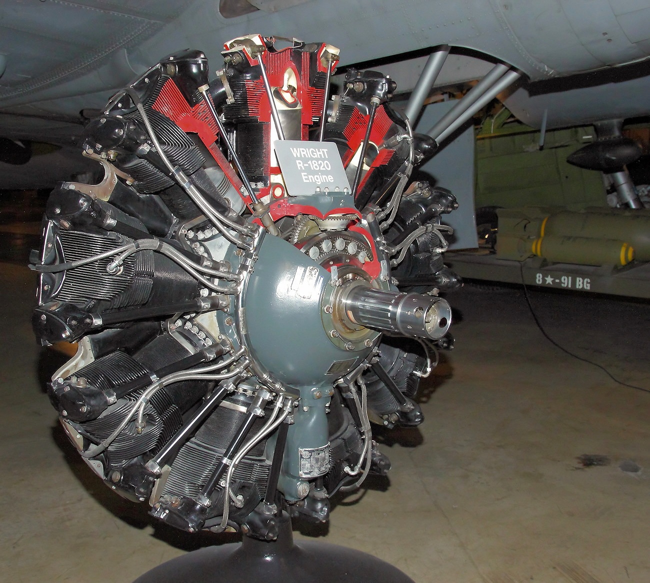 Wright R-1820 Cyclone - Sternmotor