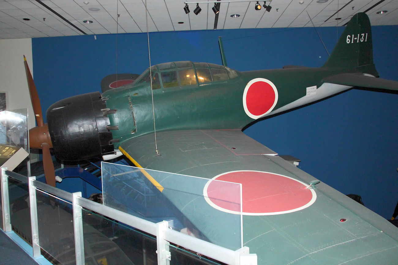 Mitsubishi A6M Zero - trägergestütztes Jagdflugzeug der Japaner