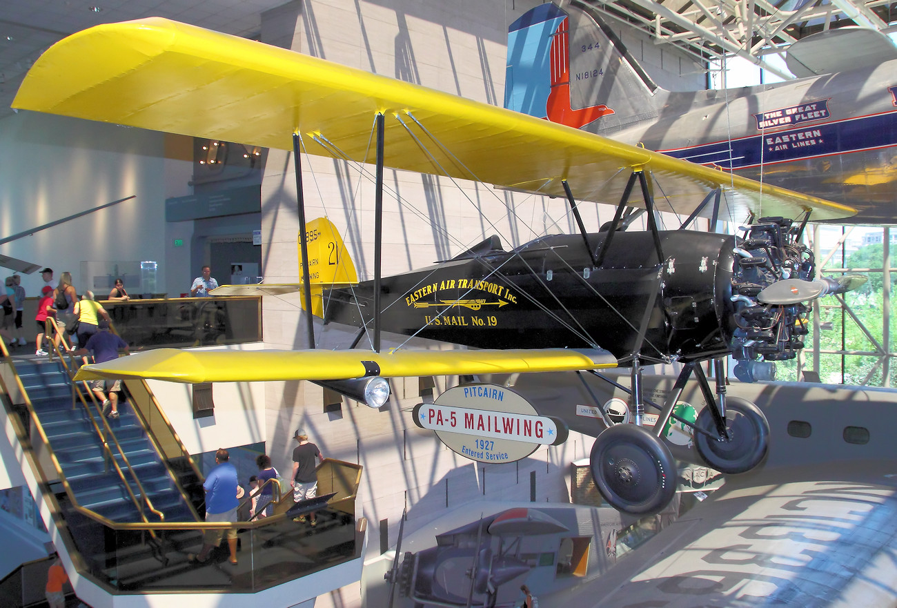 Pitcairn PA-5 Mailwing - Das Flugzeug flog Luftpost entlang der Ostküste der USA
