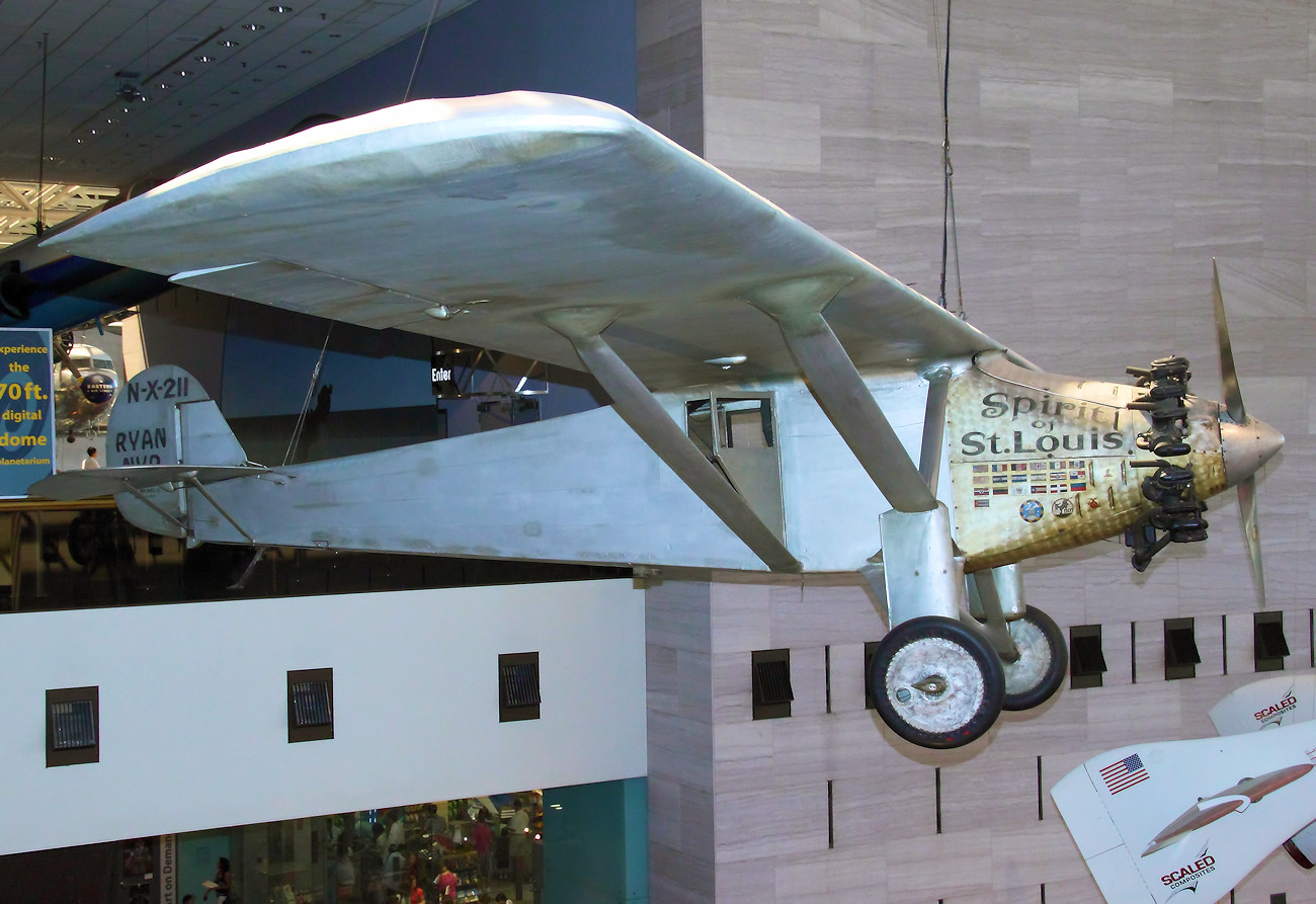 Ryan NYP - Spirit of St. Louis - Charles Lindbergh überquerte mit diesem Flugzeug am 20. Mai 1927 den Atlantik