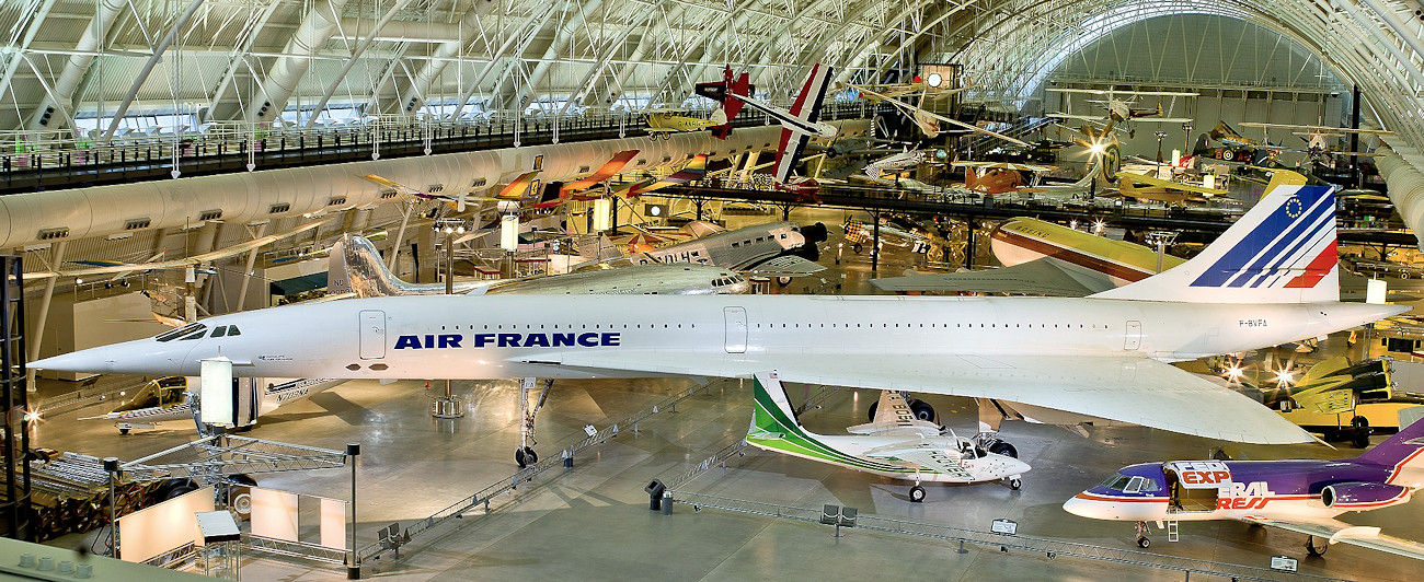 Concorde - Überschall-Passagierflugzeug der Air France von 1976 bis 2003