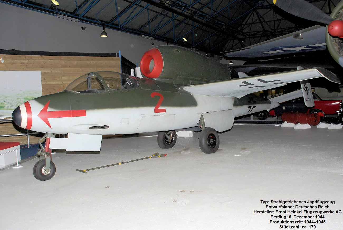 Heinkel He 162 Volksjäger - Jagdflugzeug mit Strahltriebwerk