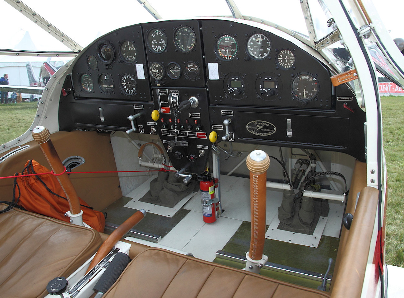 Bücker 181 Bestmann Cockpit